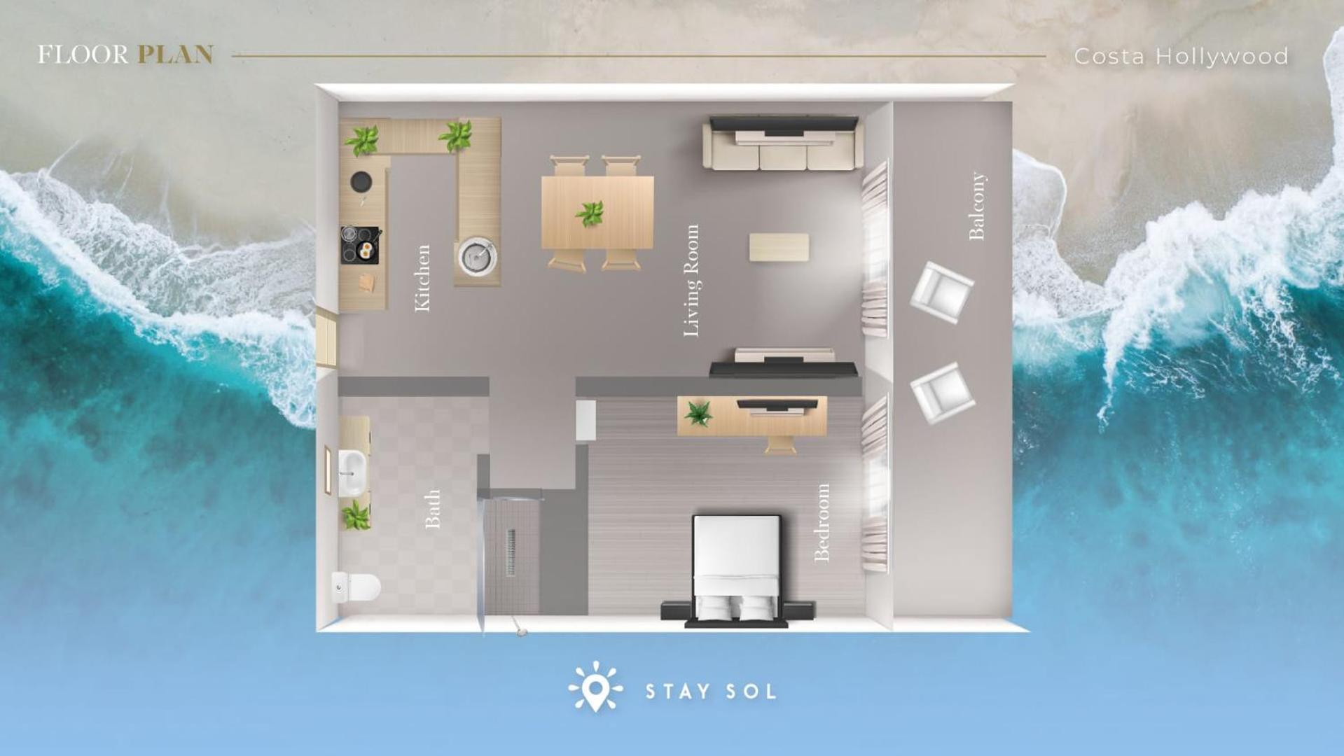 Tropical Oasis - Rooftop Pool- Near Beach - Gym 할리우드 외부 사진